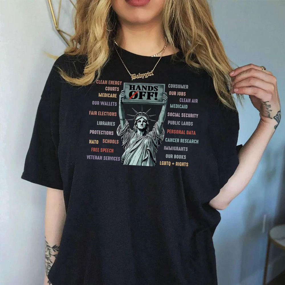 Hands Off Protest 5 Anti Trump Elon Musk Shirt